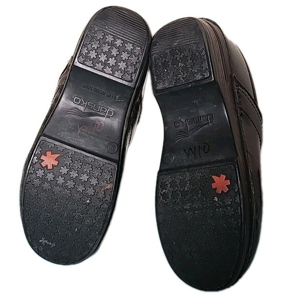 Dansko XP 2.0  Brown Black Swirl Wavy Clogs Size 38 - 7.5 Us - Picture 2 of 7